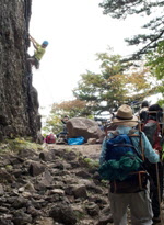 登山風景の画像