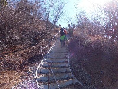 山頂手前の画像